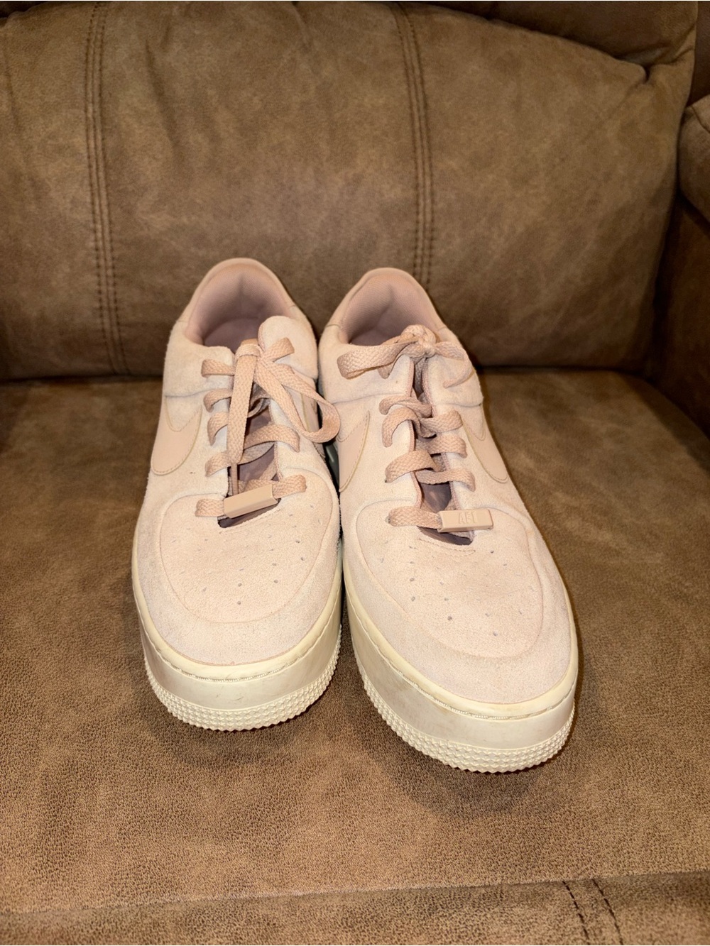 Nike Women’s Low-Top Sneakers in Pale Pink Suede